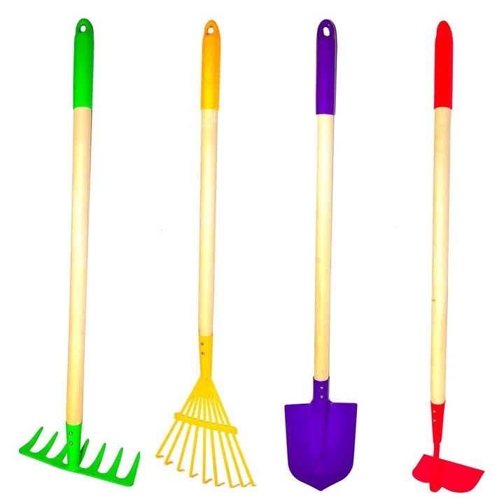 4 Piece Kids Garden Tool Set Toy for wholesale by G & F Products