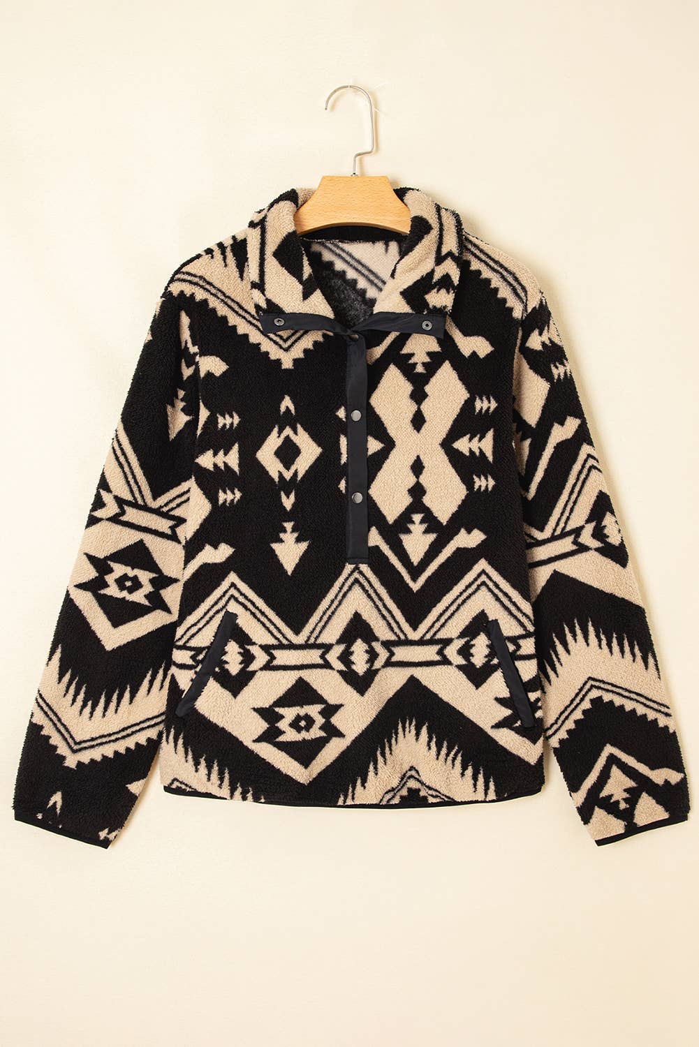 66DISCO - Vente Sweat-shirt – femme - Sweat-shirt en peluche grande taille motif occidental demi (S-4X)5