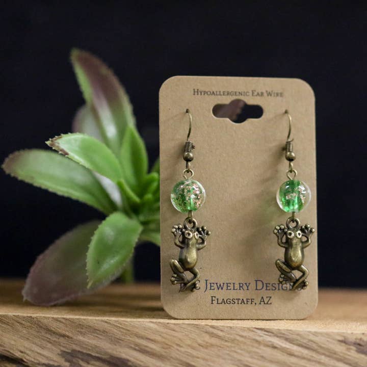 JAC Jewelry Designs - Wholesale Dangle Earrings - Playful Frog Earrings1
