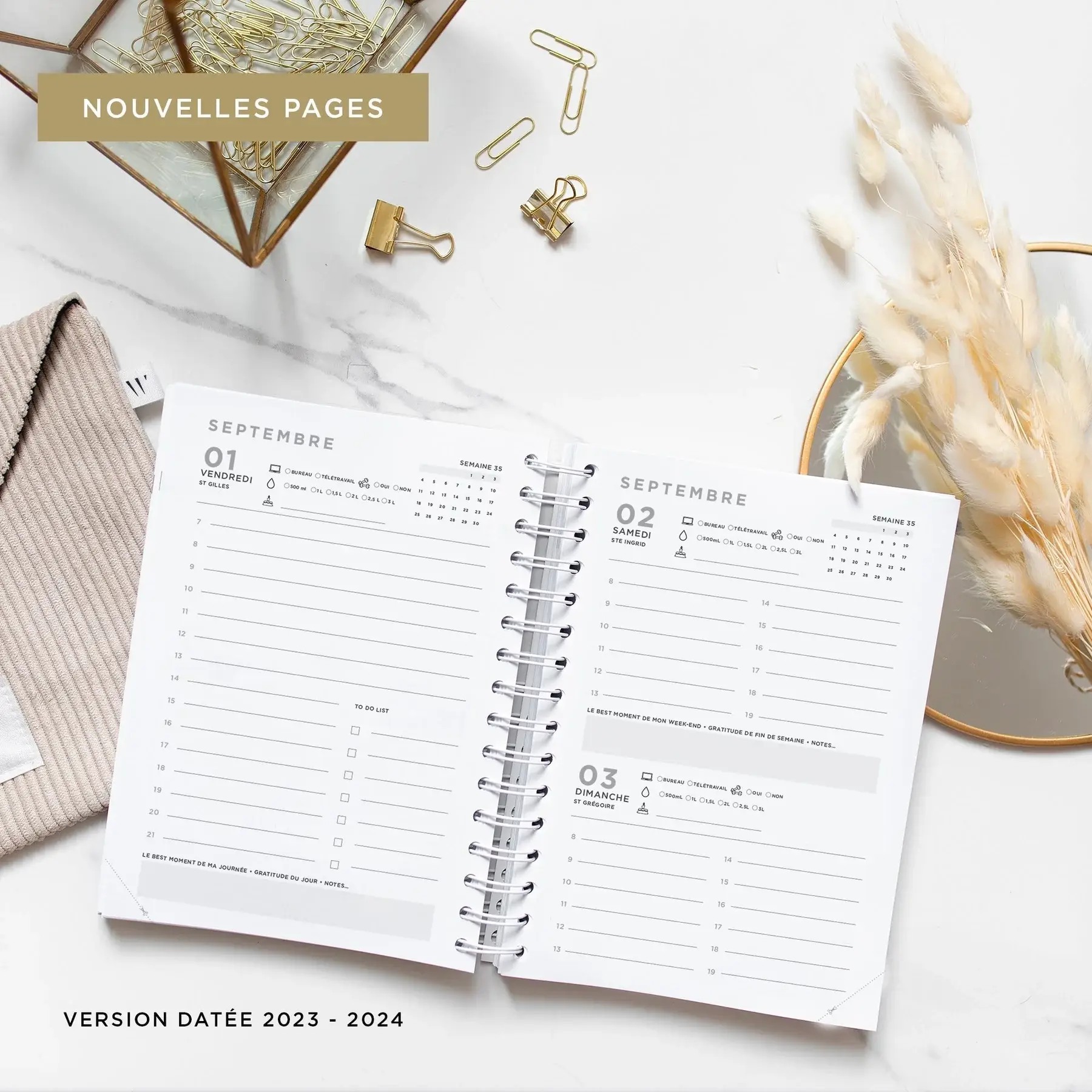 Women Warriors – wholesale Planerare – Never Give Up 360 - Golden Bird daglig planeringskalender14