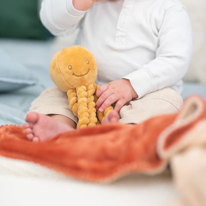 Hippychick - Wholesale Stuffed/Plush Toy - Kids & Baby - Nattou Lapidou - Piu Piu Octopus Ochre3