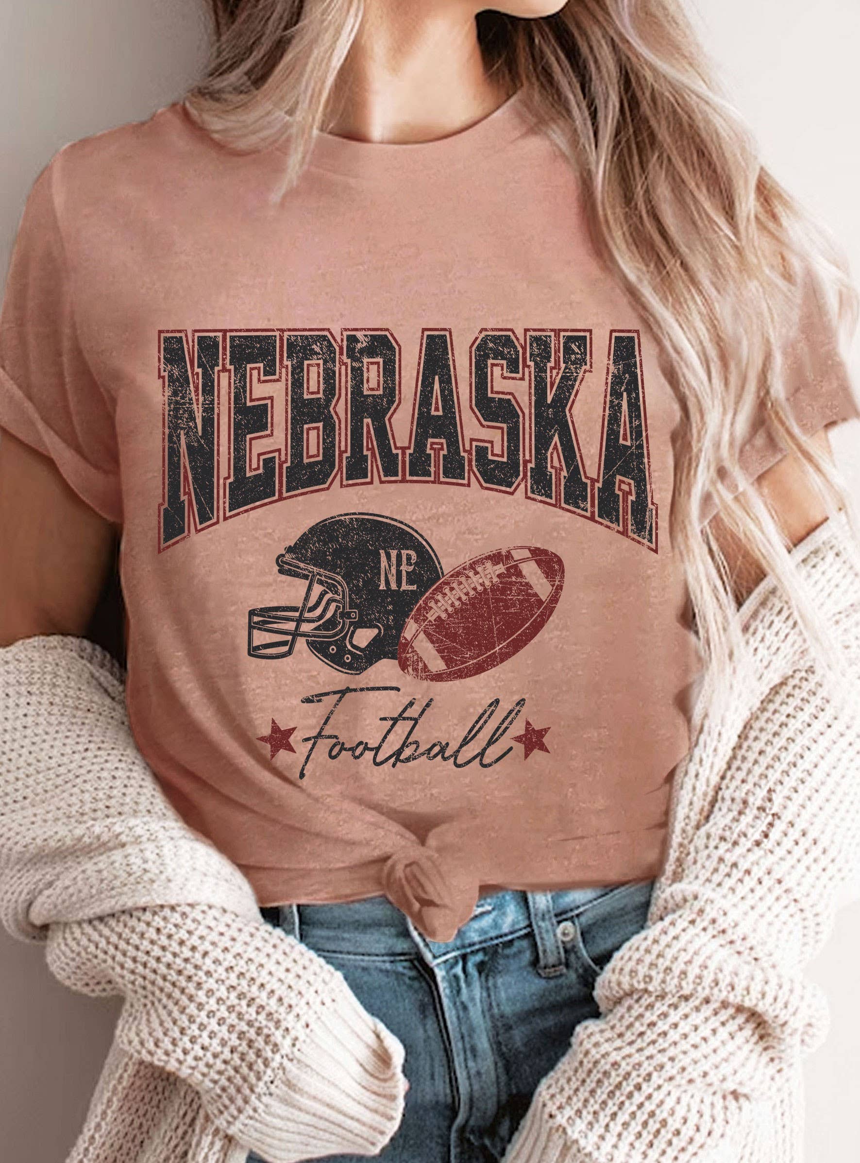 Rustee Clothing - Wholesale Screen Printed T-Shirt - Women's - NEBRASKA GRAPHIC TSHIRTS3