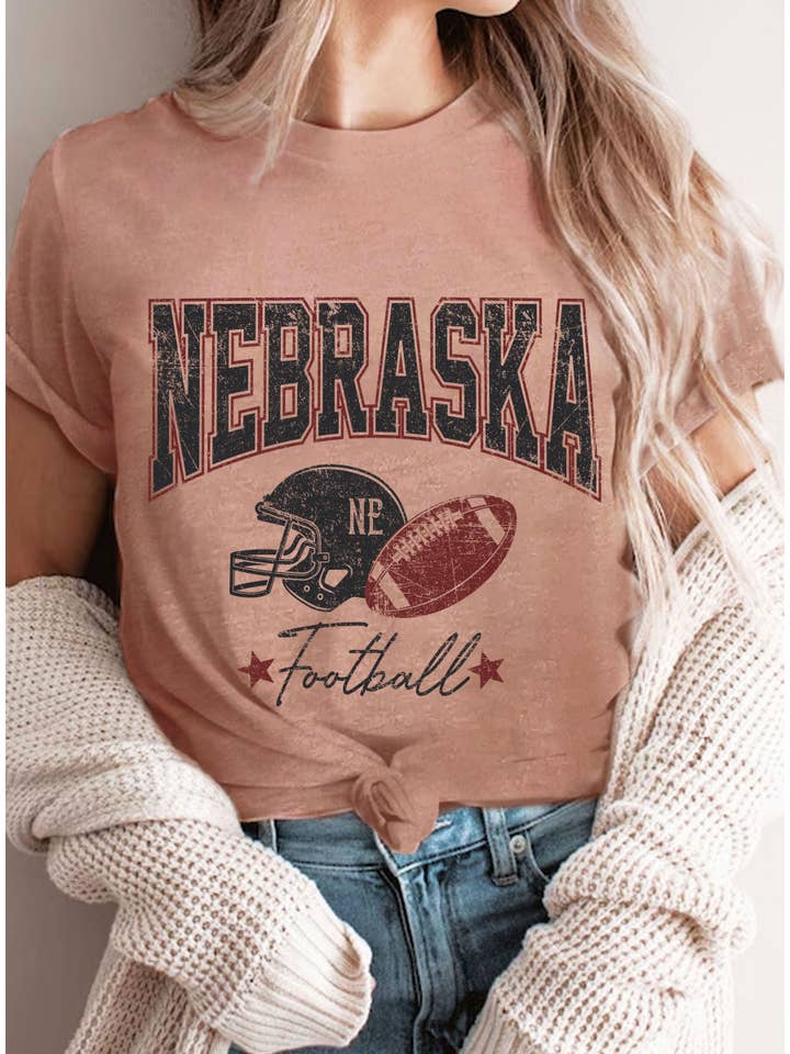 Rustee Clothing - Wholesale Screen Printed T-Shirt - Women's - NEBRASKA GRAPHIC TSHIRTS3