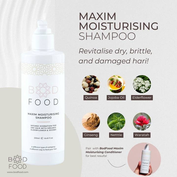 BODFOOD - Wholesale Hair shampoo - Maxim Moisturising Shampoo for Dry Hair1
