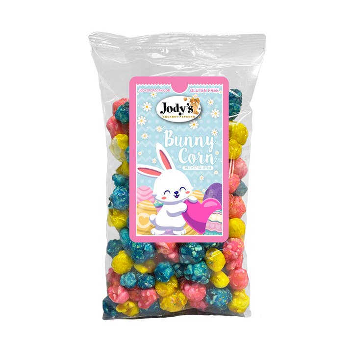 Bunny Corn 7 oz Clear Bag - 12 pk for wholesale by Jody's Inc.