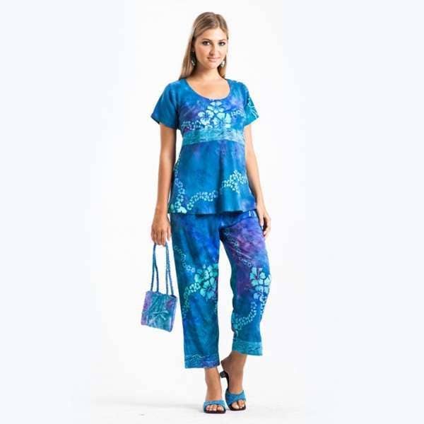 Strand Belle Kortærmet Tropisk Buksetsæt for engroshandel hos Tropical Tantrum