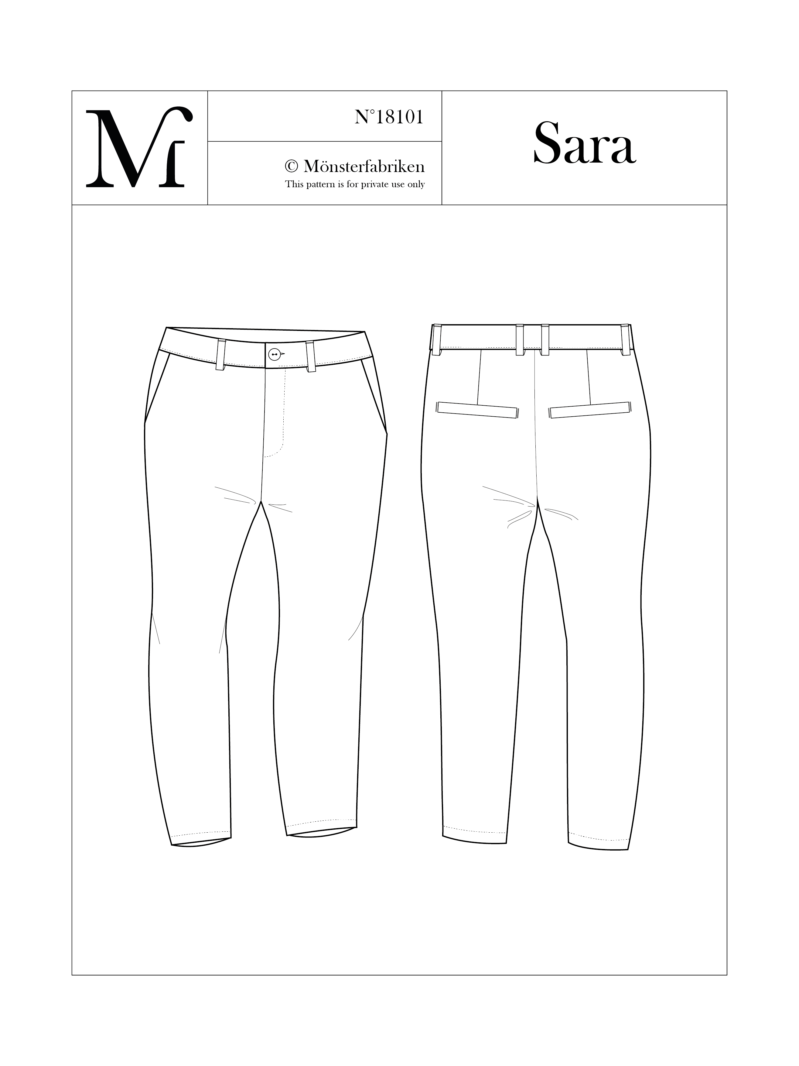 Mönsterfabriken - Wholesale Pants - Women's - Sara Women's Chinos Pants with Dropped Crotch0