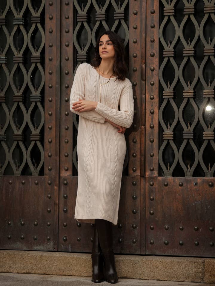 GUIMANOS - Wholesale Dress - Women's - Ribbed Knit Dress2