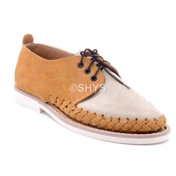Leather Mexican Sandals For Man Suede Brick Sand Cds-044-2 for wholesale by SHYS