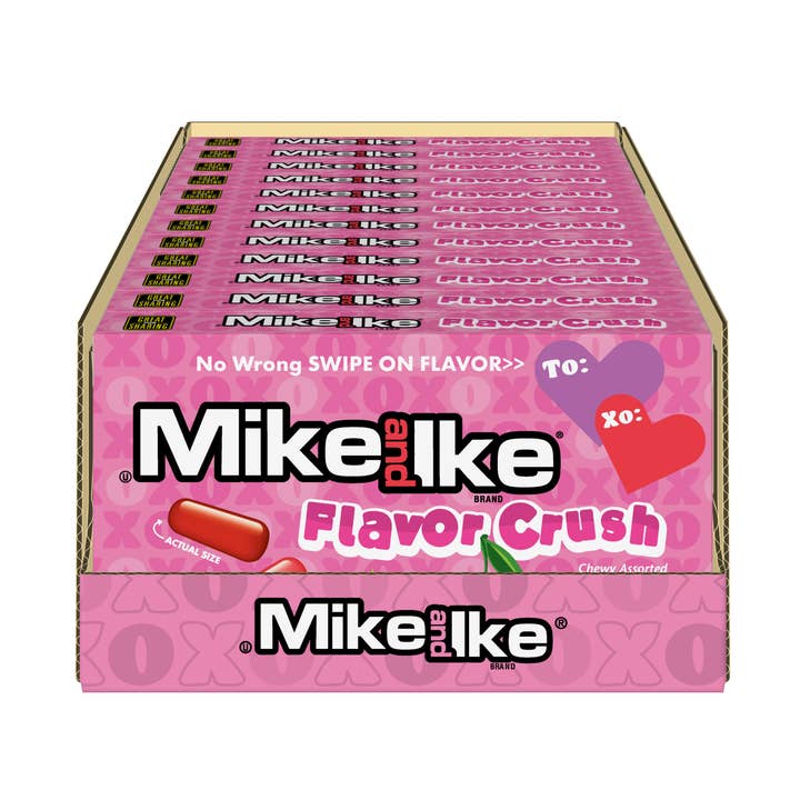 Mike & Ike Valentine's Flavor Crush, 4.25oz, 12ct for wholesale by Grandpa Joe's Candy Shop