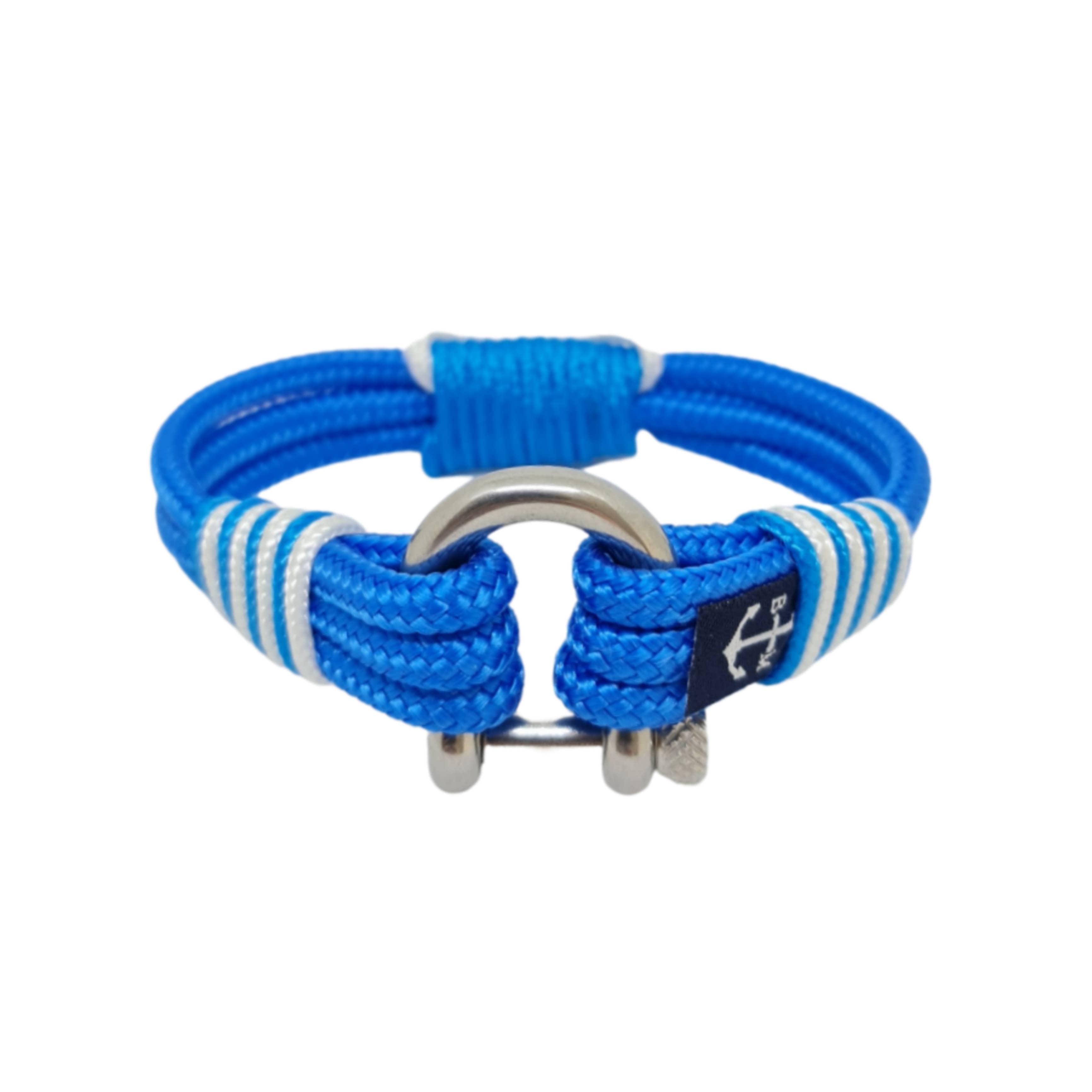 Blå/Vit St Andrew Cross flagga nautiska armband för wholesale på Faire