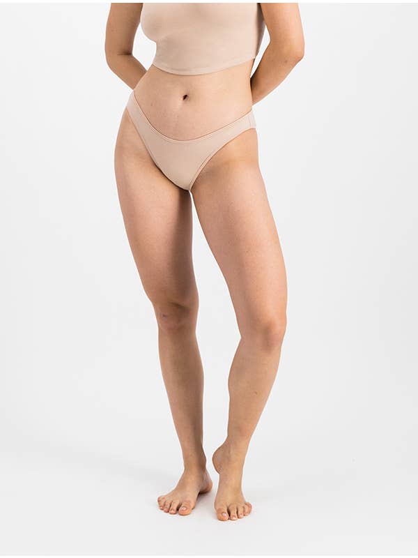 Mina Storm - Vendita all'ingrosso Intimo - Donna - Slip Anna in cotone biologico - Nude-Sable