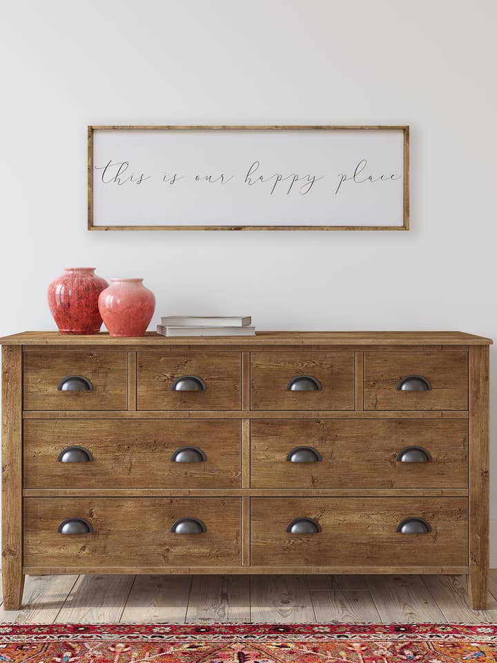 Impression encadrée "C'est notre endroit heureux" pour la vente par Williamraedesigns