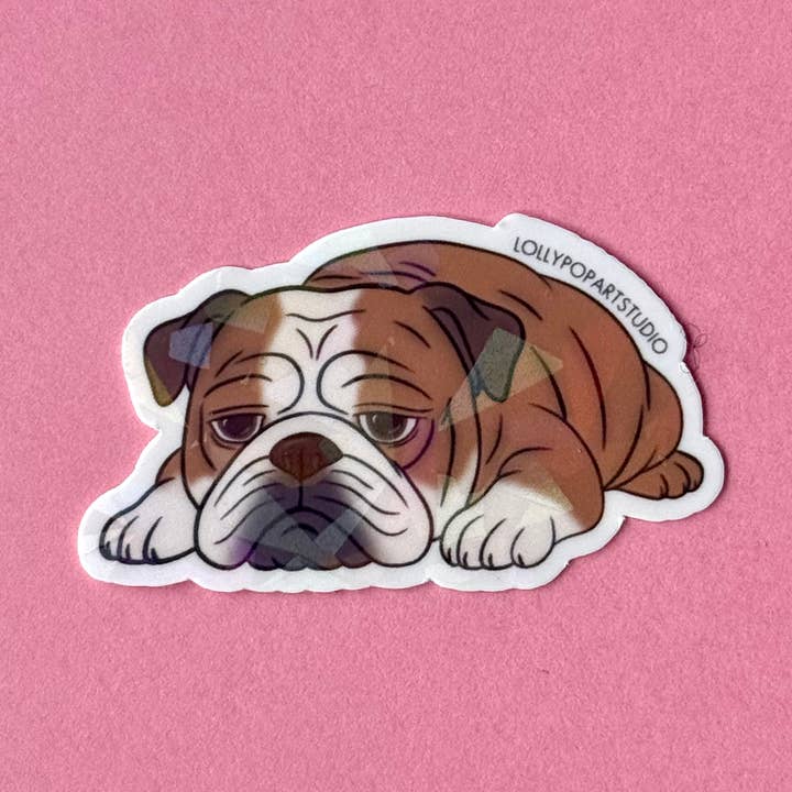 NUOVO Adesivo Bouledogue Inglese per la vendita all'ingrosso da parte di LOLLYPOPARTSTUDIO