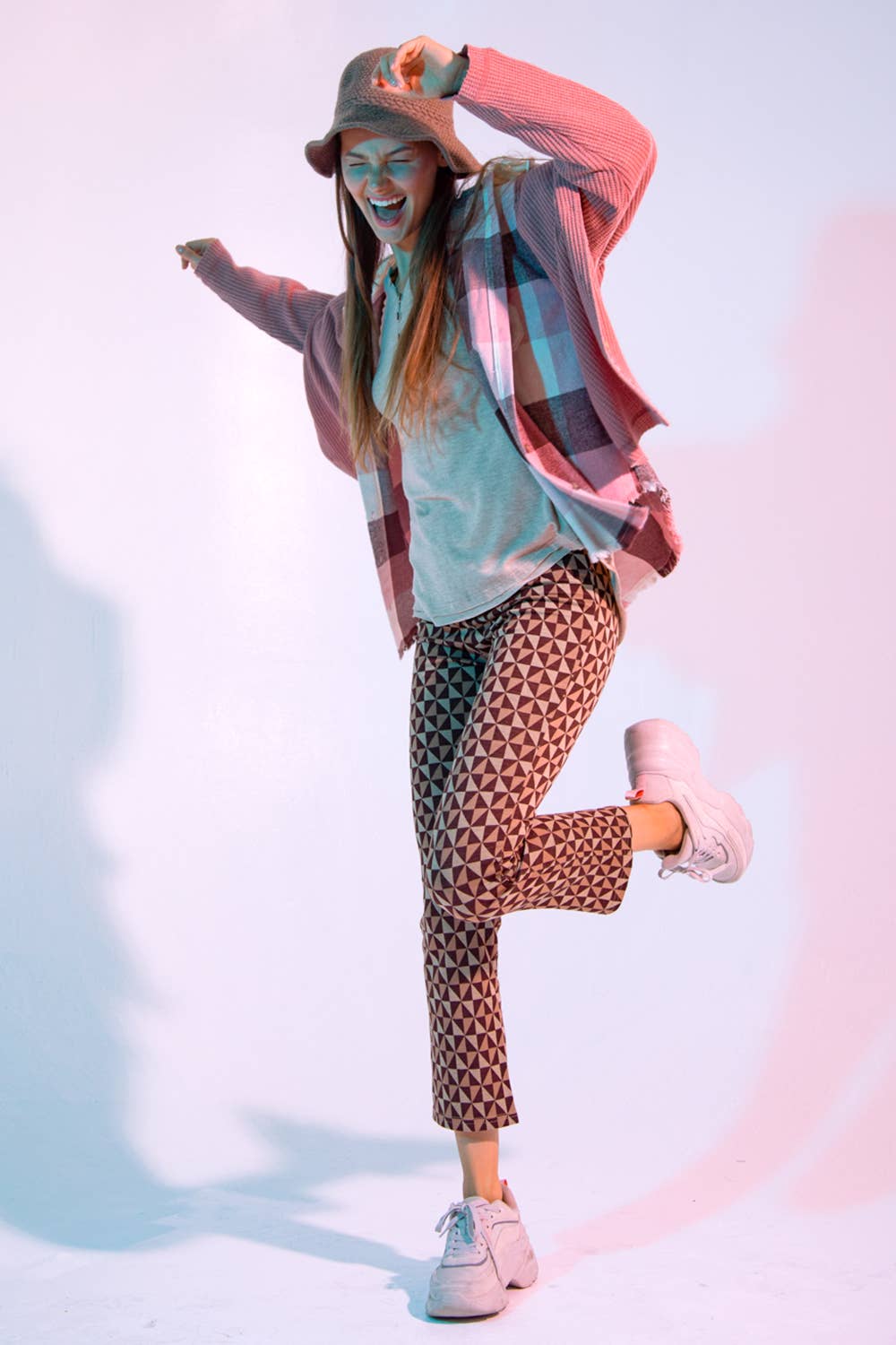 VERY J – Calças - Mulher por atacado – Calça fit de leggings estampada NP700953