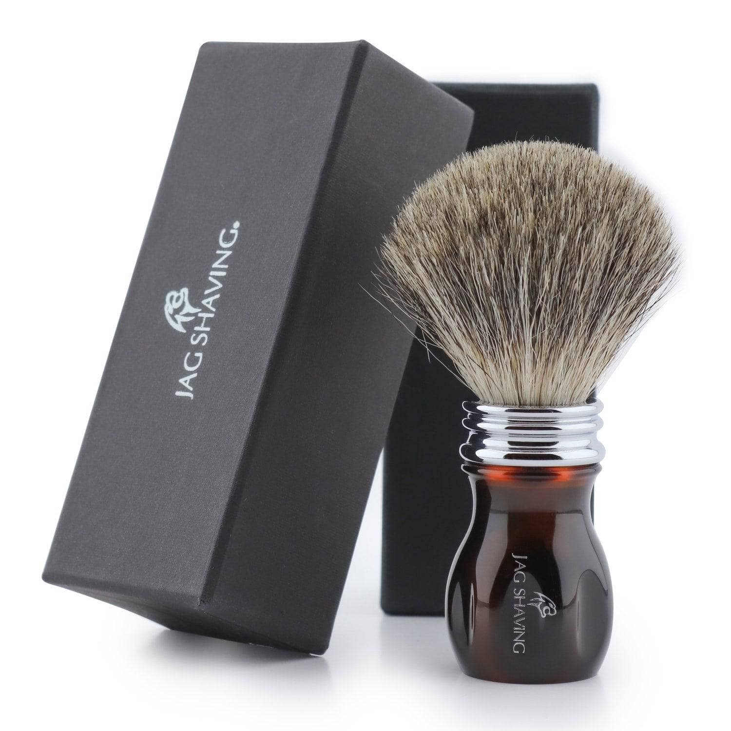 Jag Shaving - Wholesale Shave Brush - Men's - Super Badger Hair Shaving Brush - Resin Handle0