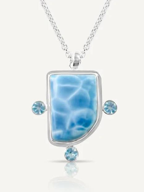 Larimar Large Pendant Hazel for wholesale by Larimar Magic