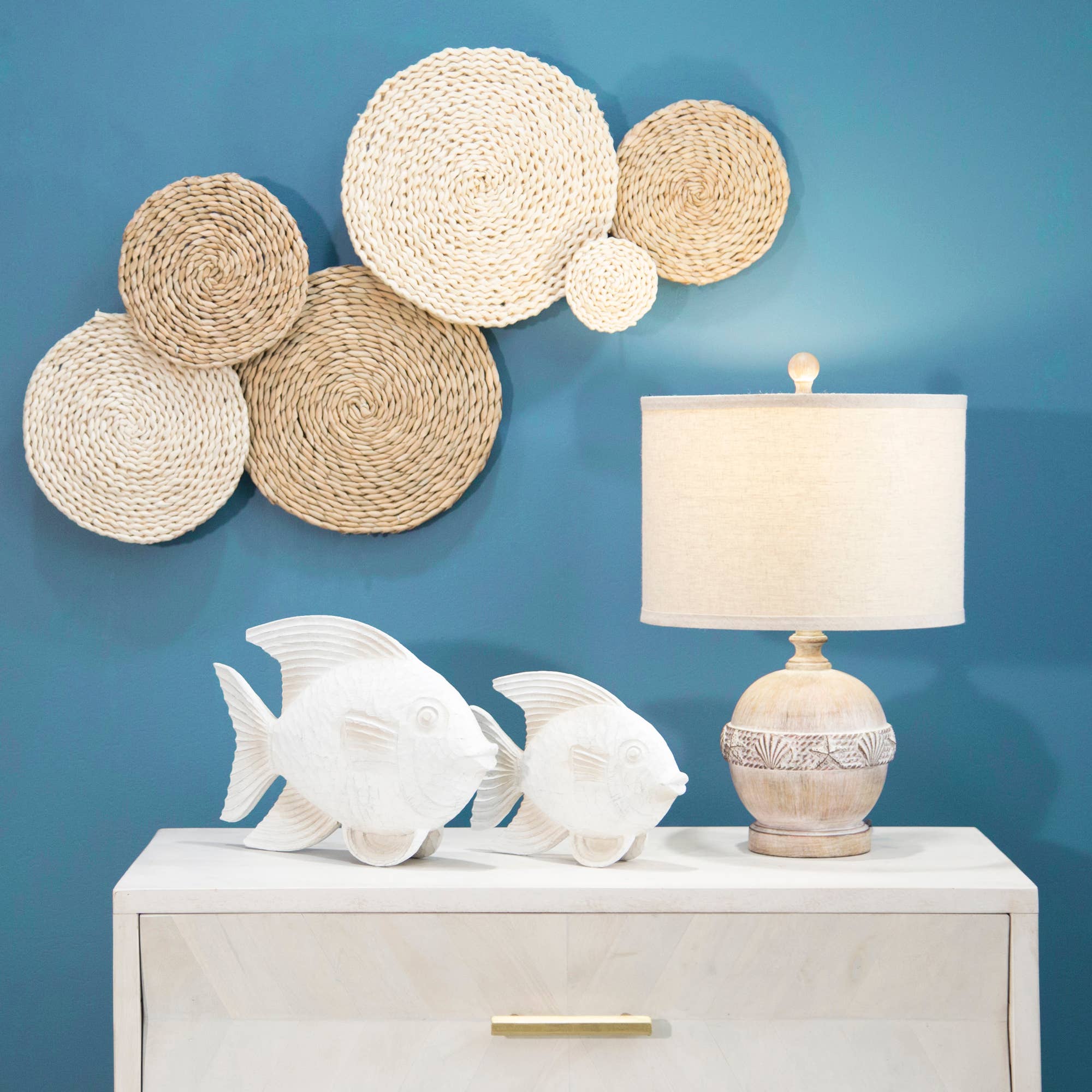 Sagebrook Home - Wholesale Decorative Figurine - Resin Coastal Fish Decorative Figurine - White, 14 in.1