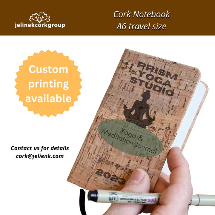 Jelinek Cork Group - Wholesale Notebook - Cork cover notebook - A6 travel/pocket size