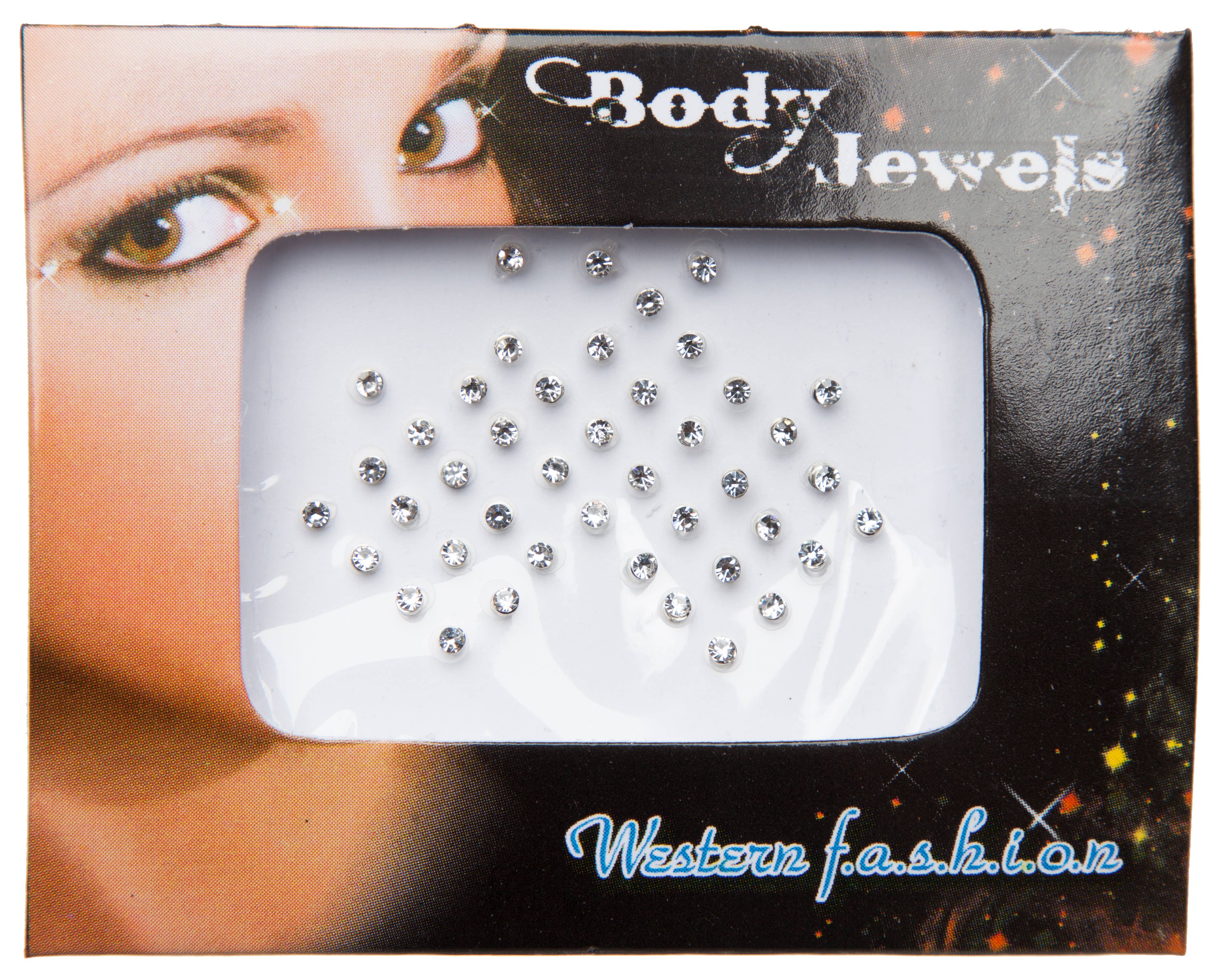 Western Fashion - Wholesale Body Glitter/Shimmer - Bindi Stones Carded2