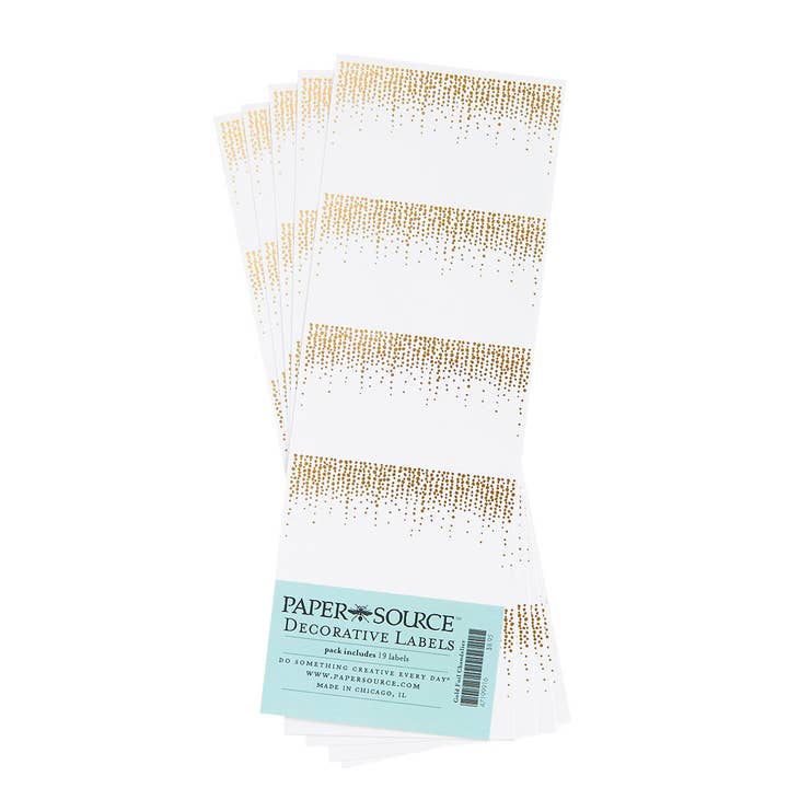 Gold Chandelier Adhesive Gift Tag for wholesale by Paper Source Wholesale