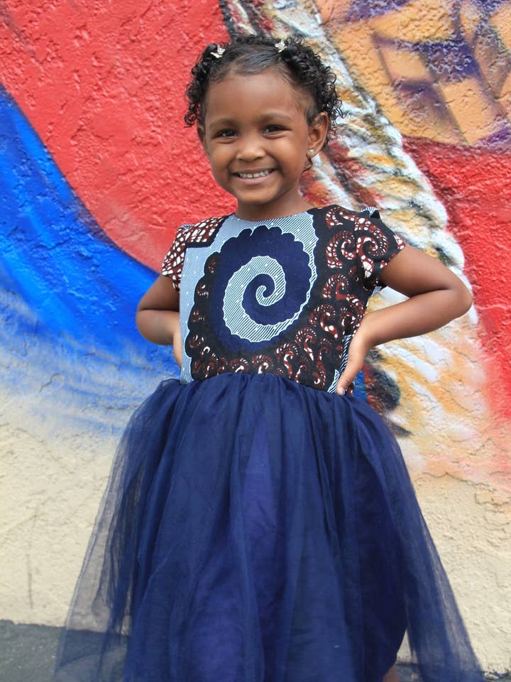 Abito per bambini Desire African Print per la vendita all'ingrosso da parte di Ray Darten