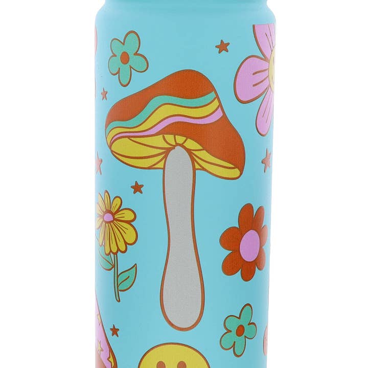 Totally Happy 24 Oz. Skinny Bottle With Straw Cap for wholesale by Jane Marie