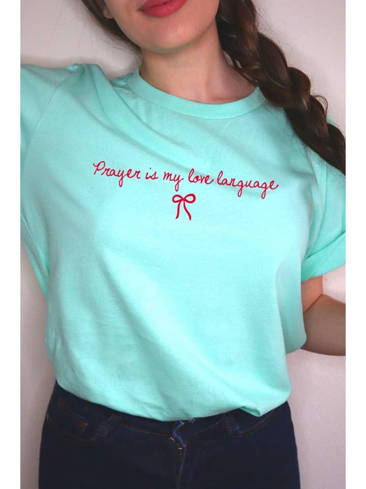 COLORBEAR - Wholesale T-shirt (graphic) – women's - Prayer Is My Love Language Graphic Tee17