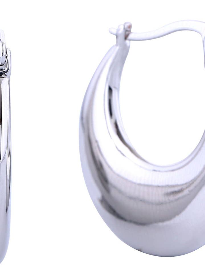 DJE311195 14K Dipped Crescent Hoop Earrings for wholesale by MiMi Wholesale