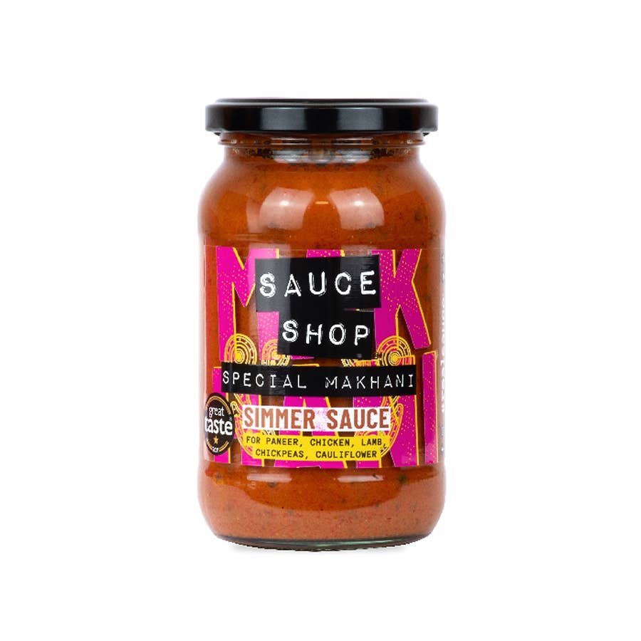 Sauce Shop - Vendita all'ingrosso Salse - Special Makhani Simmer Sauce Barattolo di vetro da 360 g - Confezione da 6