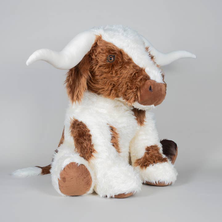 Jomanda Soft Toys & Accessories - Venta al por mayor Peluche - Niños y bebés - Enorme enorme peluche de vaca de Texas juguete de bebé vaca de peluche.