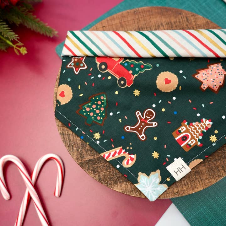 Santa Cookies Bandana for wholesale by Hodge House
