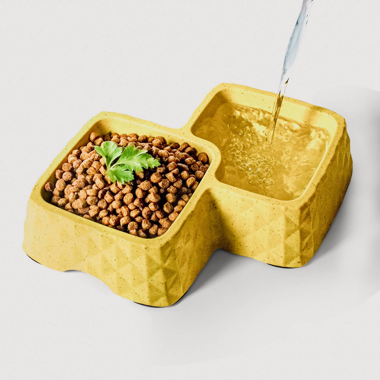 ne&no - Wholesale Pet Bowl - Cat/Dog - ne&no® Bamboo Double Bowl for Cats & Dogs - Non-Slip0