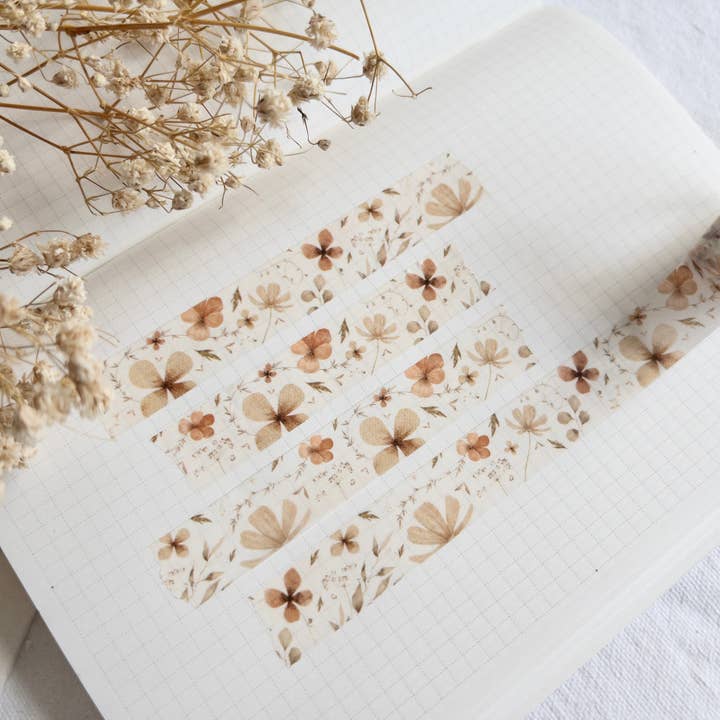 Floral washi tape: Memories collection (15mm) for wholesale by Crea with Gaby