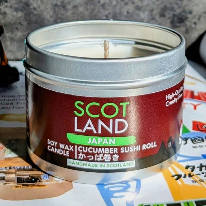 Soy Wax Candle (Tin)/ JAPAN/ 100ml for wholesale by The Scottish Aqua Shop Co.
