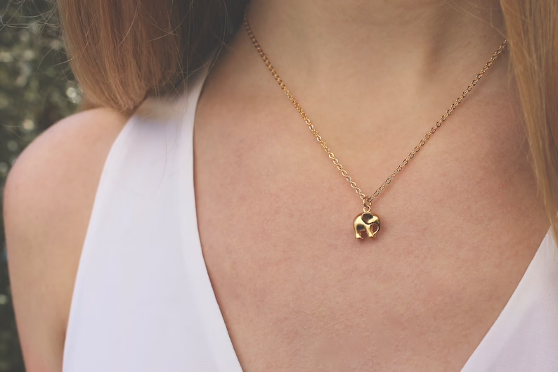 Vintage Acorn - Wholesale Pendant/Charm Necklace - Elephant Necklace2