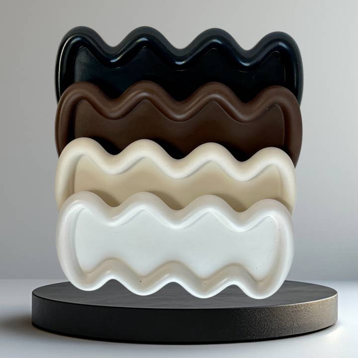 Amana’s Candles - Wholesale Serving Tray - Ripple Wave Serving Tray0
