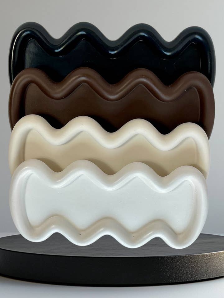 Ripple-Wave-Serviertablett für den Großhandel von Amana’s Candles