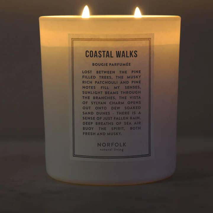 Norfolk Natural Living - Wholesale Jar/Filled Candle - Candle - Coastal Walks 8oz