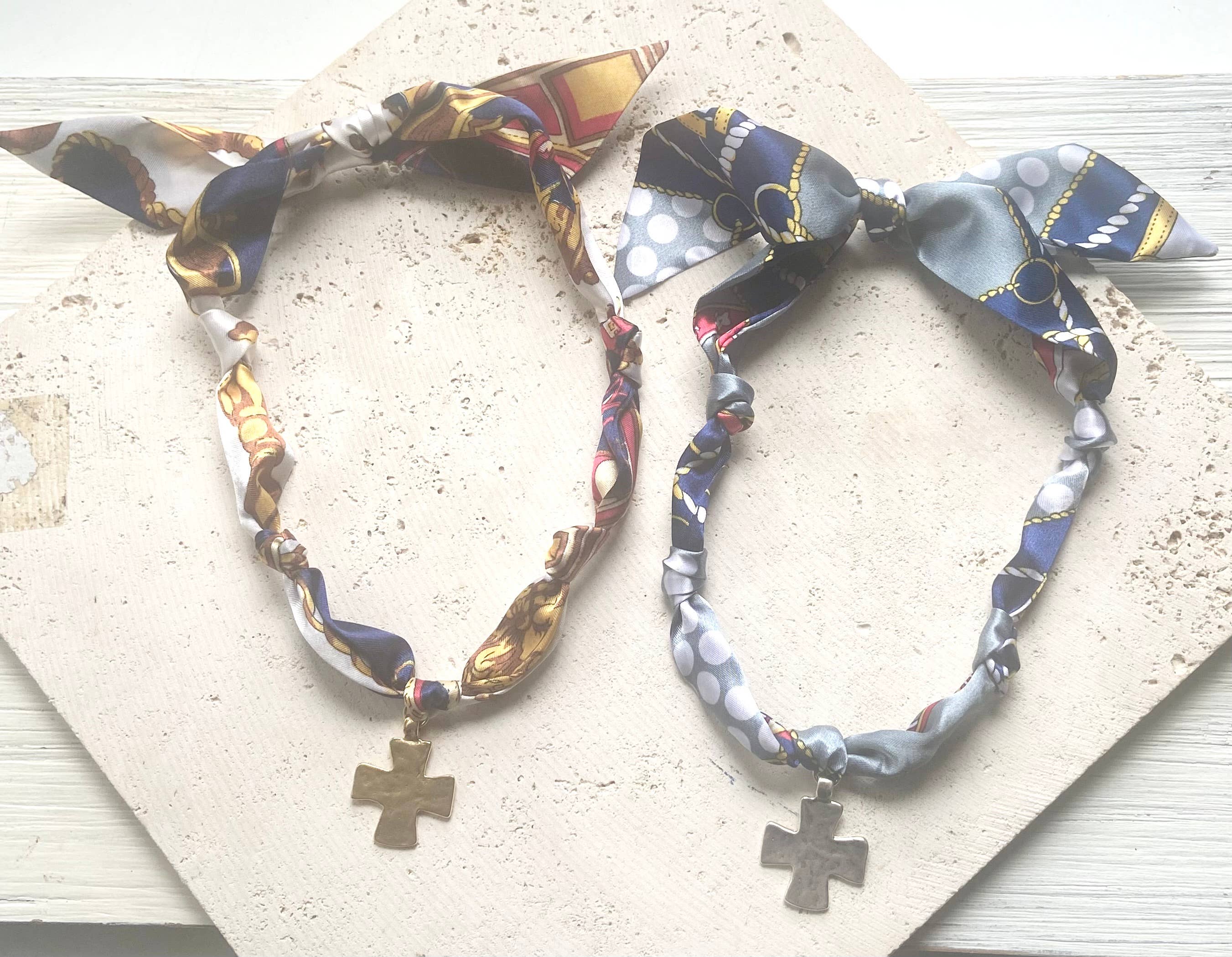 VB&CO Designs Handmade Jewelry - Wholesale Scarf - Women's - Viral scarf necklaces hammered trendy jewelry 2