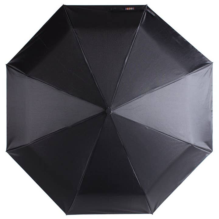 Gents Black Telescopic umbrella manual opening for wholesale by Soake