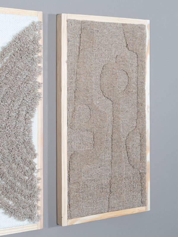 Home67 - Venta al por mayor Tapices/telas - Decoración de pared Devin, color beige, para colgar en lana, 40 x 80 cm3