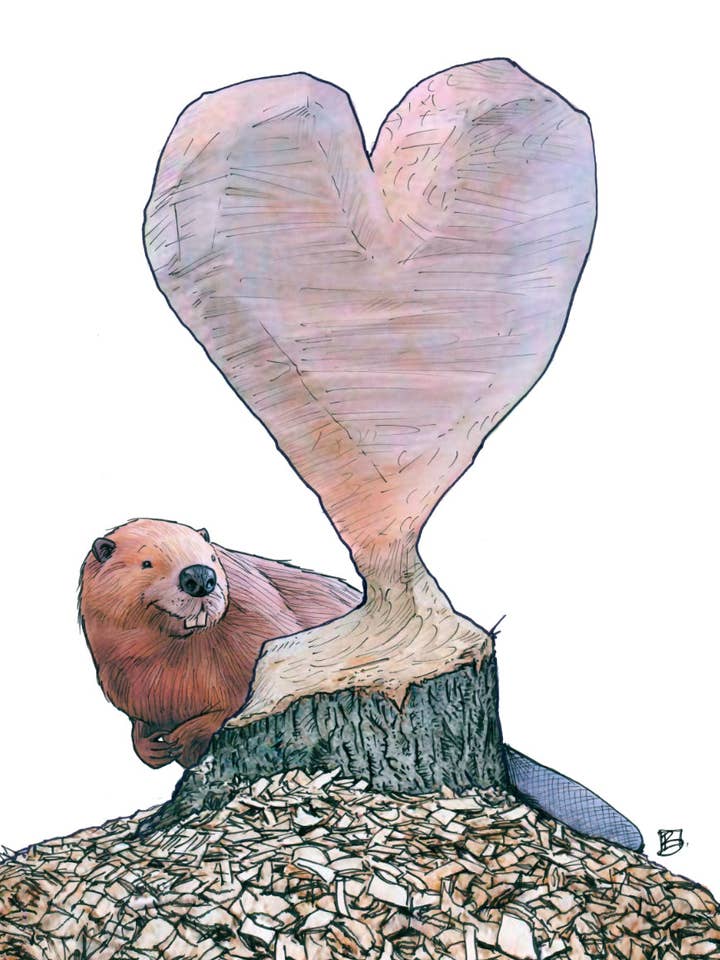 Wood You Be Mine? #122 - verticaal voor wholesale door Shawn Braley Illustration