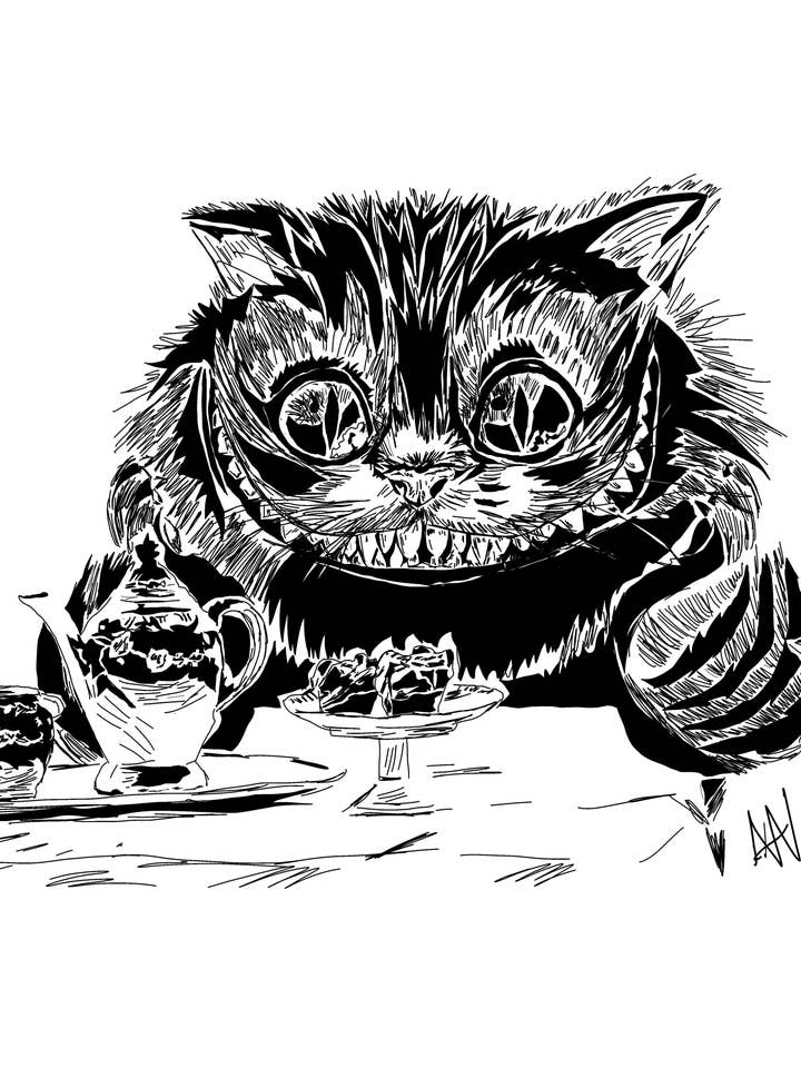 Cheshire Gato por atacado de Third Wolf Designs