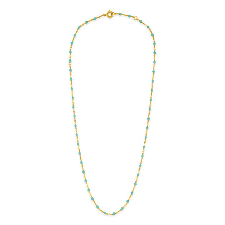 Collana in resina verde per la vendita all'ingrosso da parte di Théma