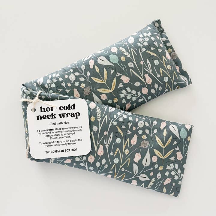 Hot & Cold Therapy Neck Wrap - Meadow Flowers for wholesale by The Bohemian Box Shop