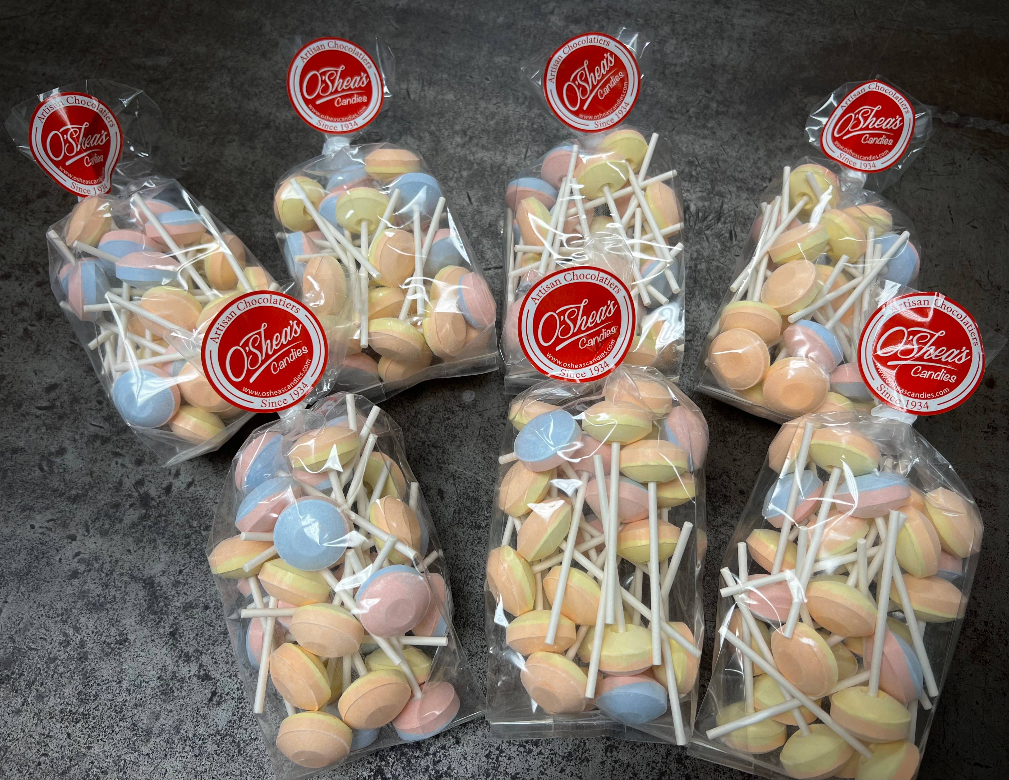 O'Shea's Candies Sweet Shop - Wholesale Lollipop - Nostalgic Old Fashioned SweetTart Lollies 🍭 1/2lB3