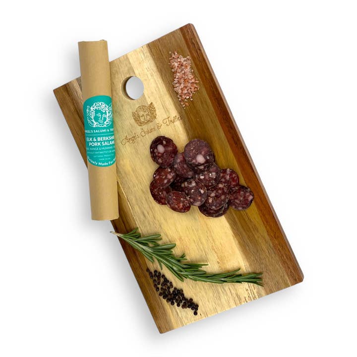 Angel's Salumi & Truffles - Wholesale Salami - Elk and Berkshire Pork Salami (5.5oz)1