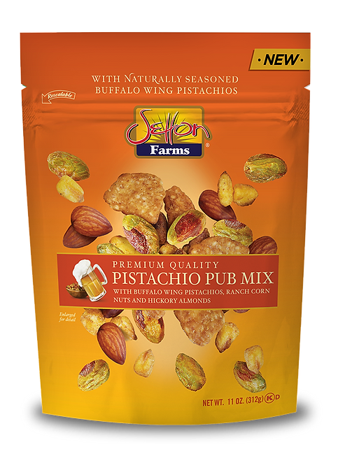 Setton Pistachio of Terra Bella - Wholesale Trail Mix - Pistachios Pub Mix with Buffalo Wing Pistachios 11oz0