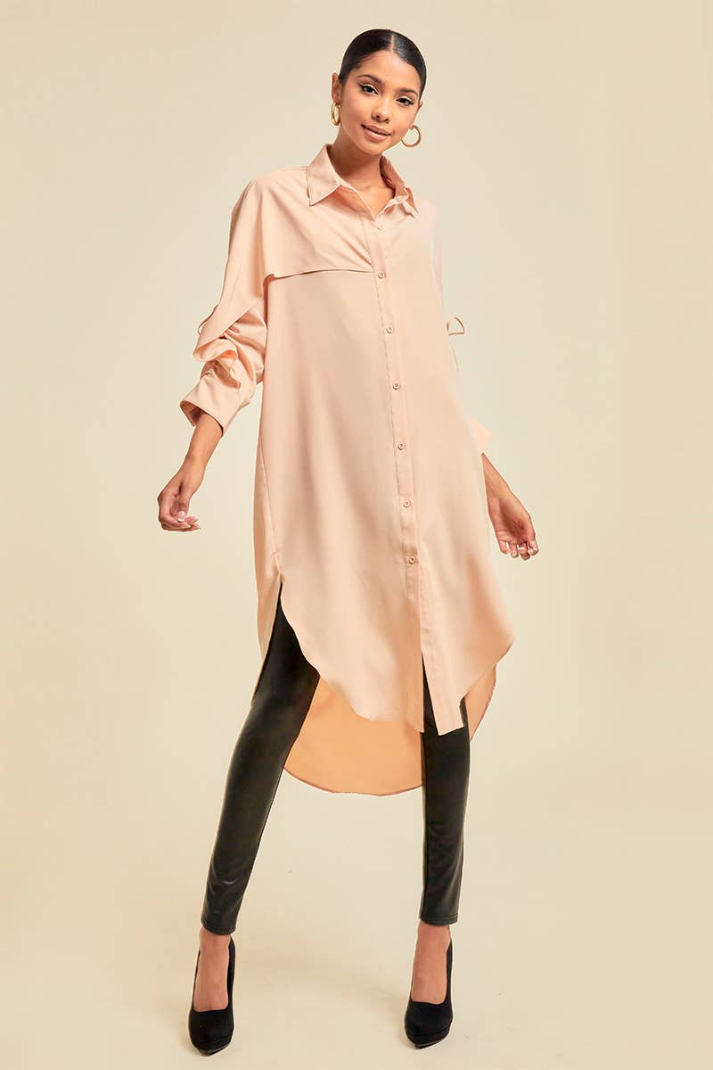 QMP Moda – Großhandel Kleid – Damen – ASYMMETRISCHES HEMDKLEID8